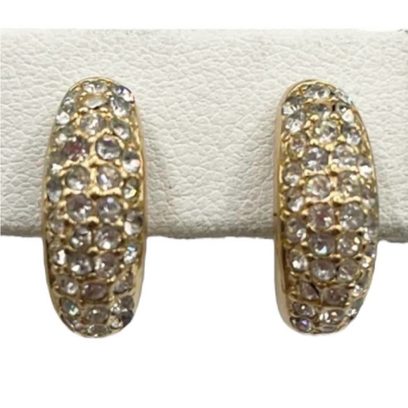 🔥 DIOR vintage crystal earrings (clip on) - Picture 2 of 3